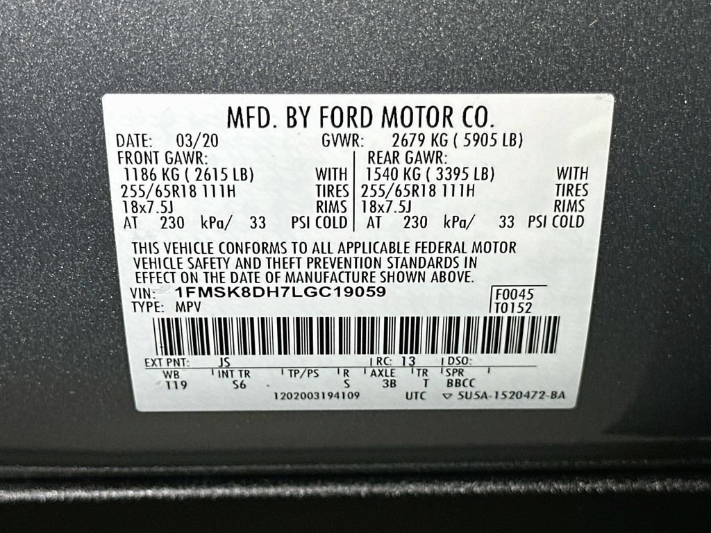 Certified 2020 Ford Explorer XLT w/ Equipment Group 202A AWD/4WD image 21
