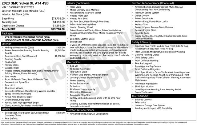 Used 2023 GMC Yukon XL AT4 AWD/4WD image 34