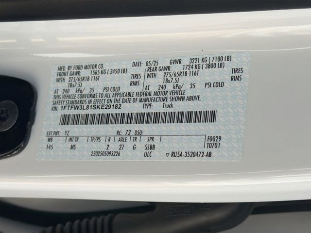 Certified 2025 Ford F150 XLT w/ Equipment Group 301A Standard image 42