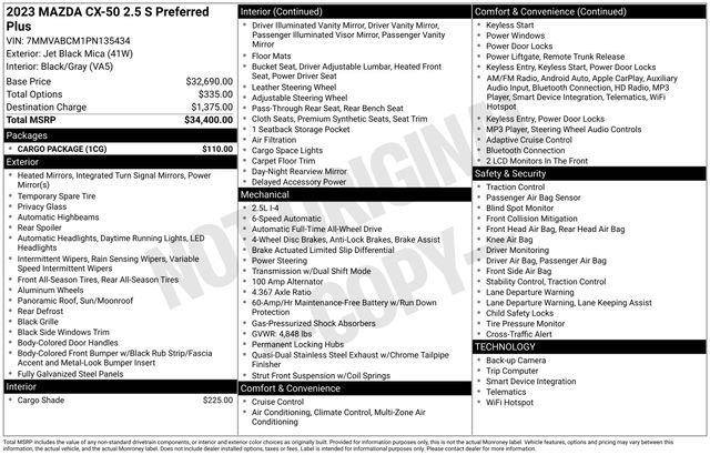 Used 2023 MAZDA CX-50 2.5 S w/ Cargo Package image 9