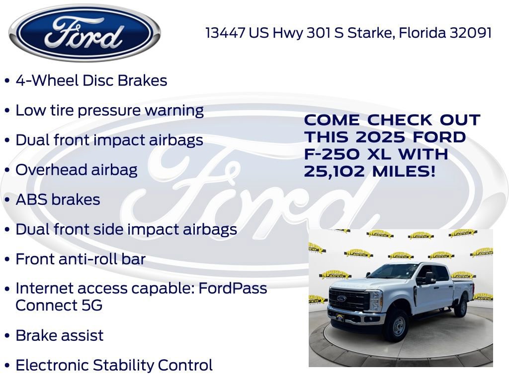Certified 2025 Ford F250 XL w/ XL Chrome Package AWD/4WD image 30