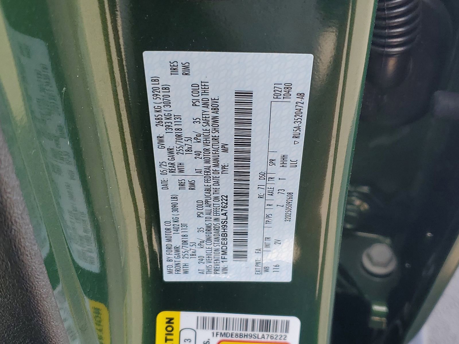 Certified 2025 Ford Bronco Outer Banks AWD/4WD image 32