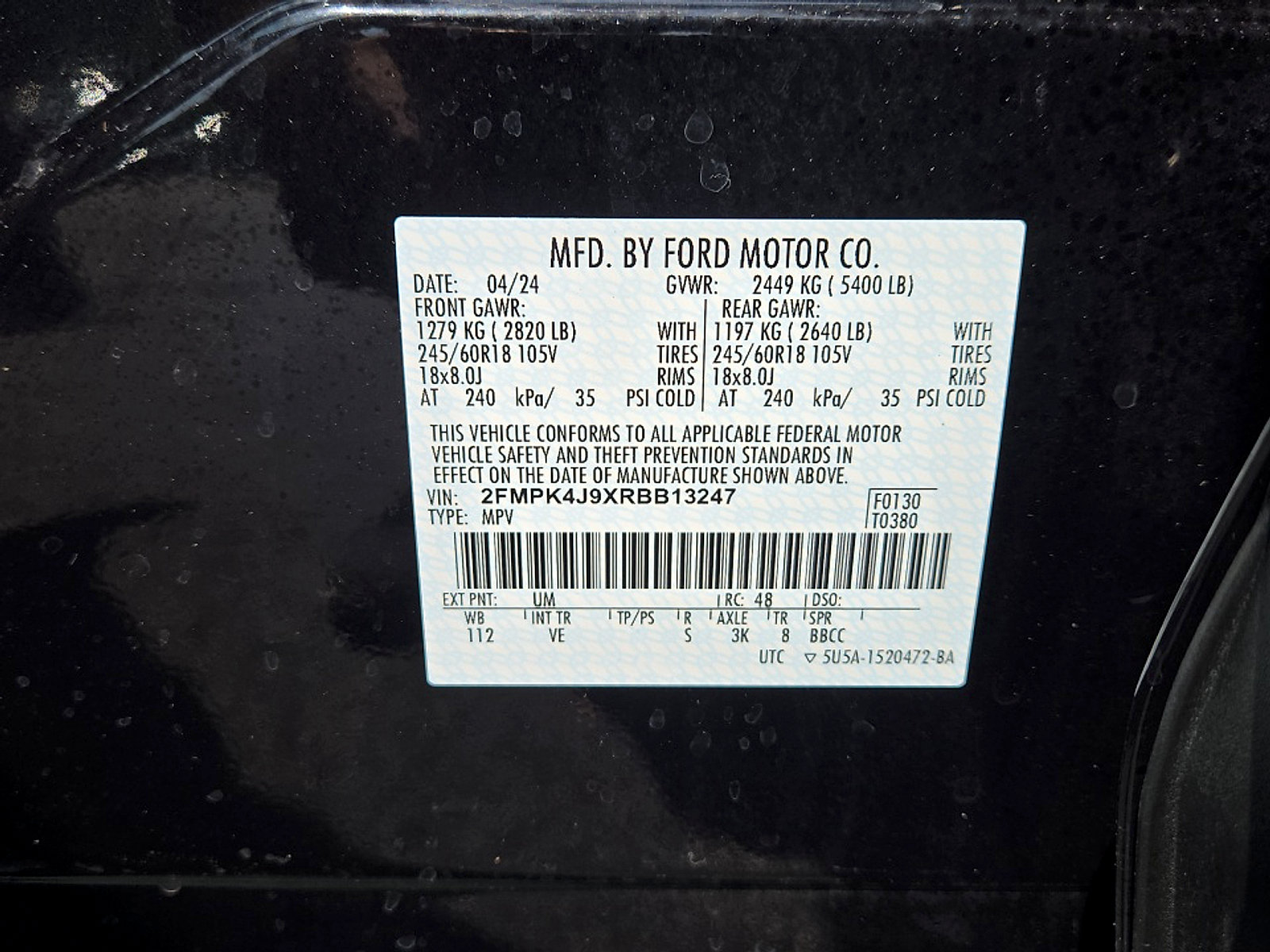 Certified 2024 Ford Edge SEL w/ Convenience Package AWD/4WD image 25