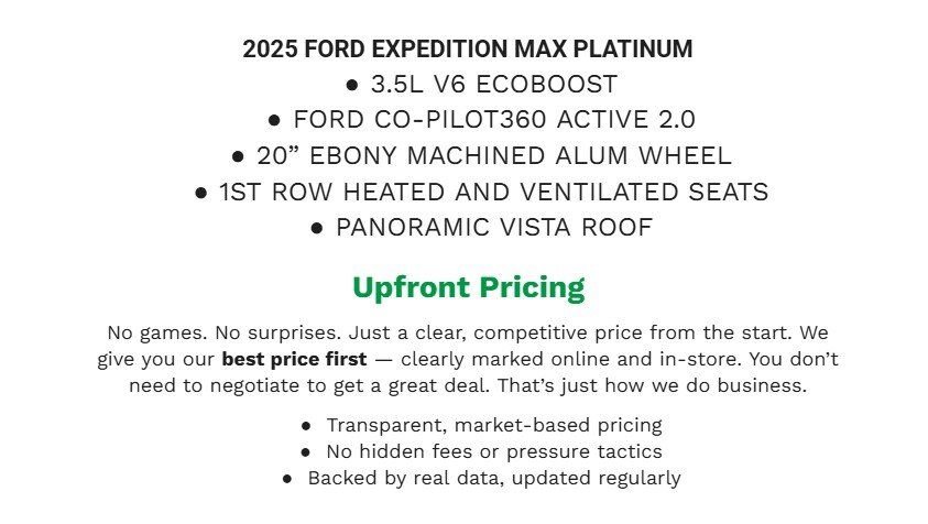 Certified 2025 Ford Expedition Max Platinum image 2