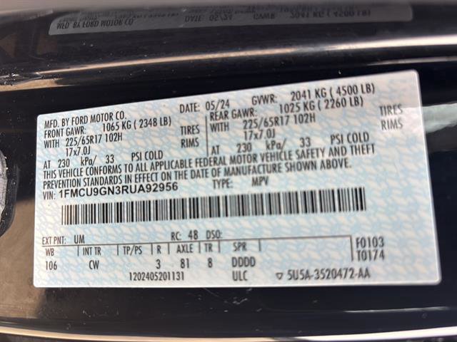 Certified 2024 Ford Escape Active image 21