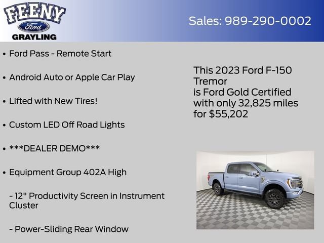 Certified 2023 Ford F150 Tremor w/ Equipment Group 402A High image 12