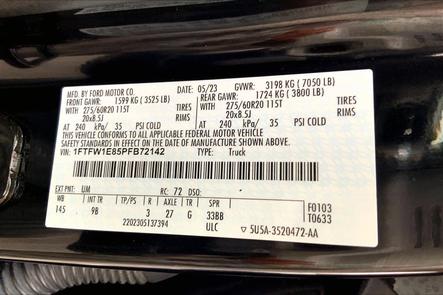 Certified 2023 Ford F150 Platinum AWD/4WD image 44