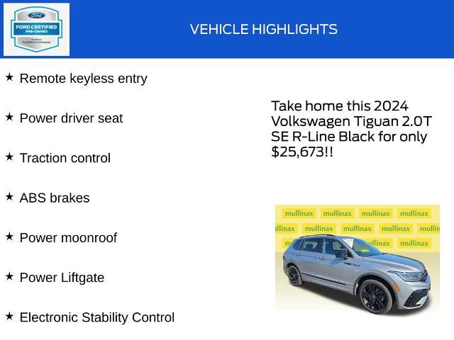Used 2024 Volkswagen Tiguan SE R-Line AWD/4WD image 17