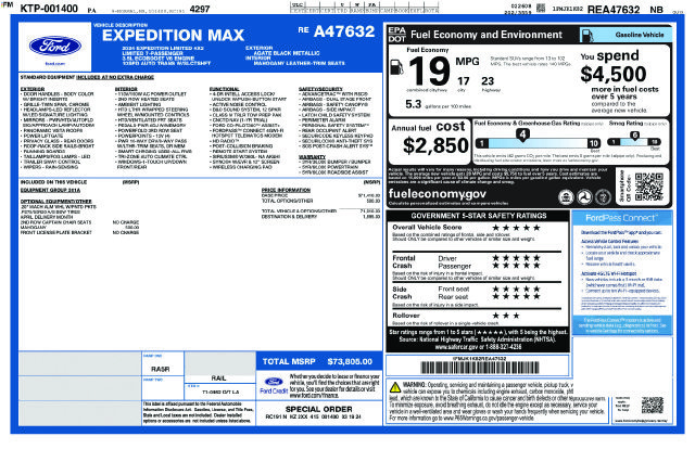 Certified 2024 Ford Expedition Max Limited RWD image 3