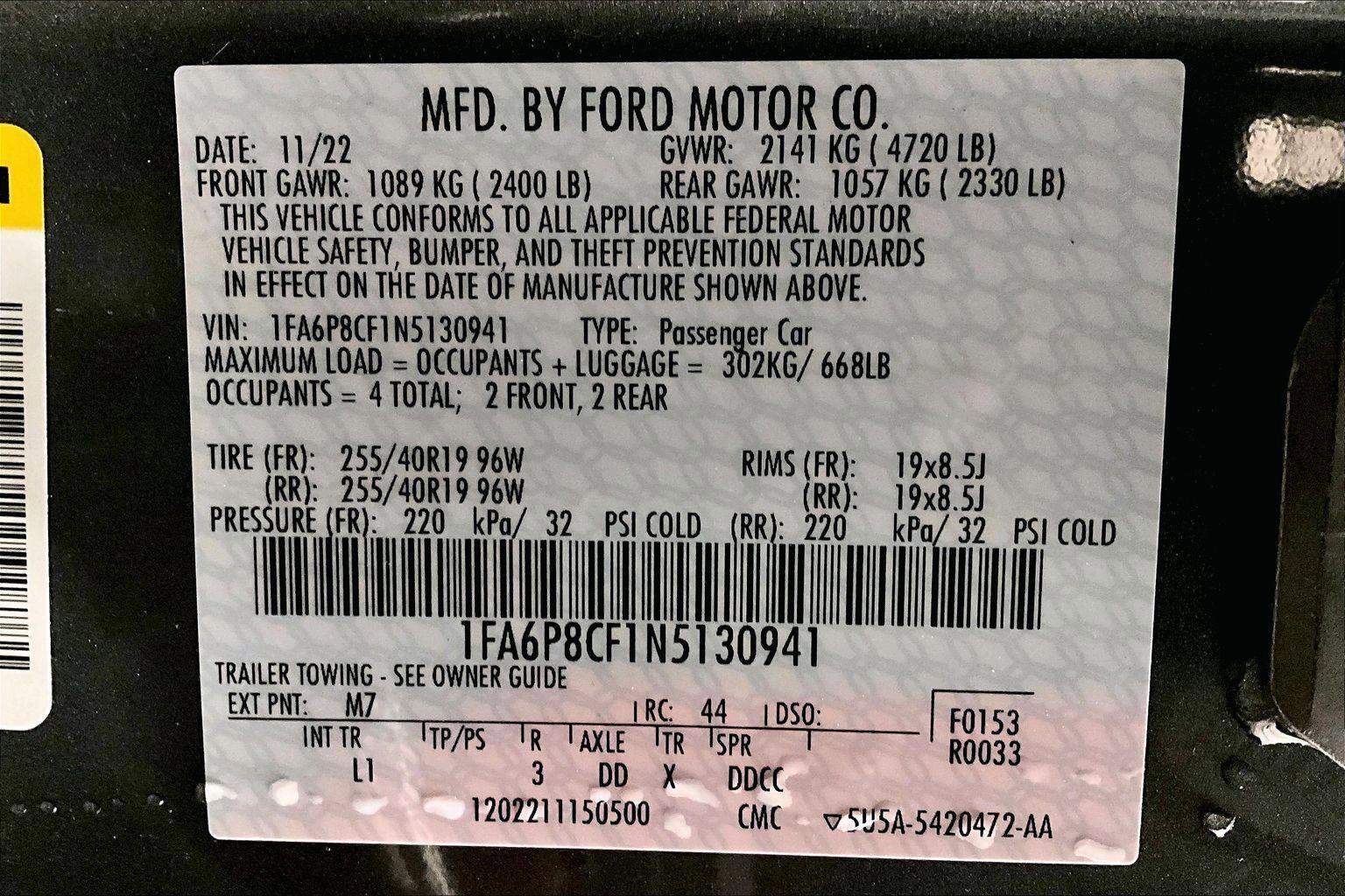 Certified 2022 Ford Mustang GT Premium w/ Equipment Group 401A image 32