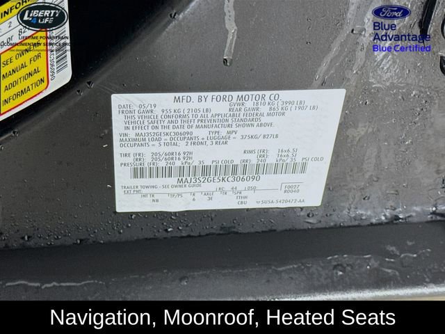 Certified 2019 Ford EcoSport SE w/ SE Convenience Package image 32