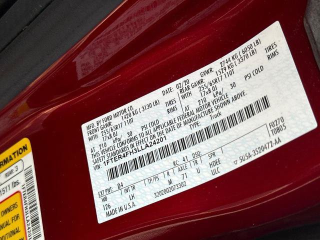 Certified 2020 Ford Ranger XLT w/ Equipment Group 301A Mid AWD/4WD image 17