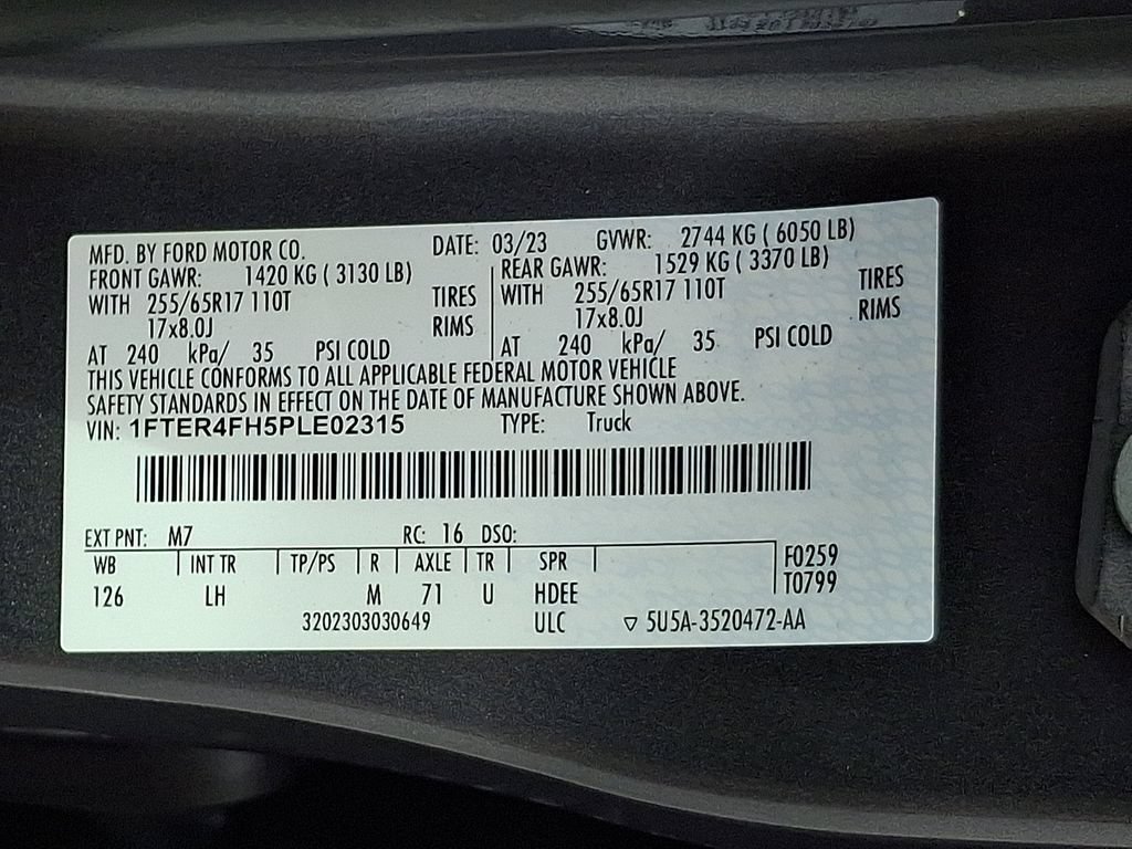 Certified 2023 Ford Ranger XLT AWD/4WD image 27