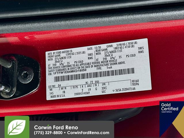 Certified 2021 Ford F150 XLT w/ Equipment Group 302A High image 36