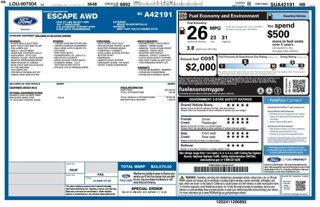 Certified 2025 Ford Escape ST-Line Select AWD/4WD image 14