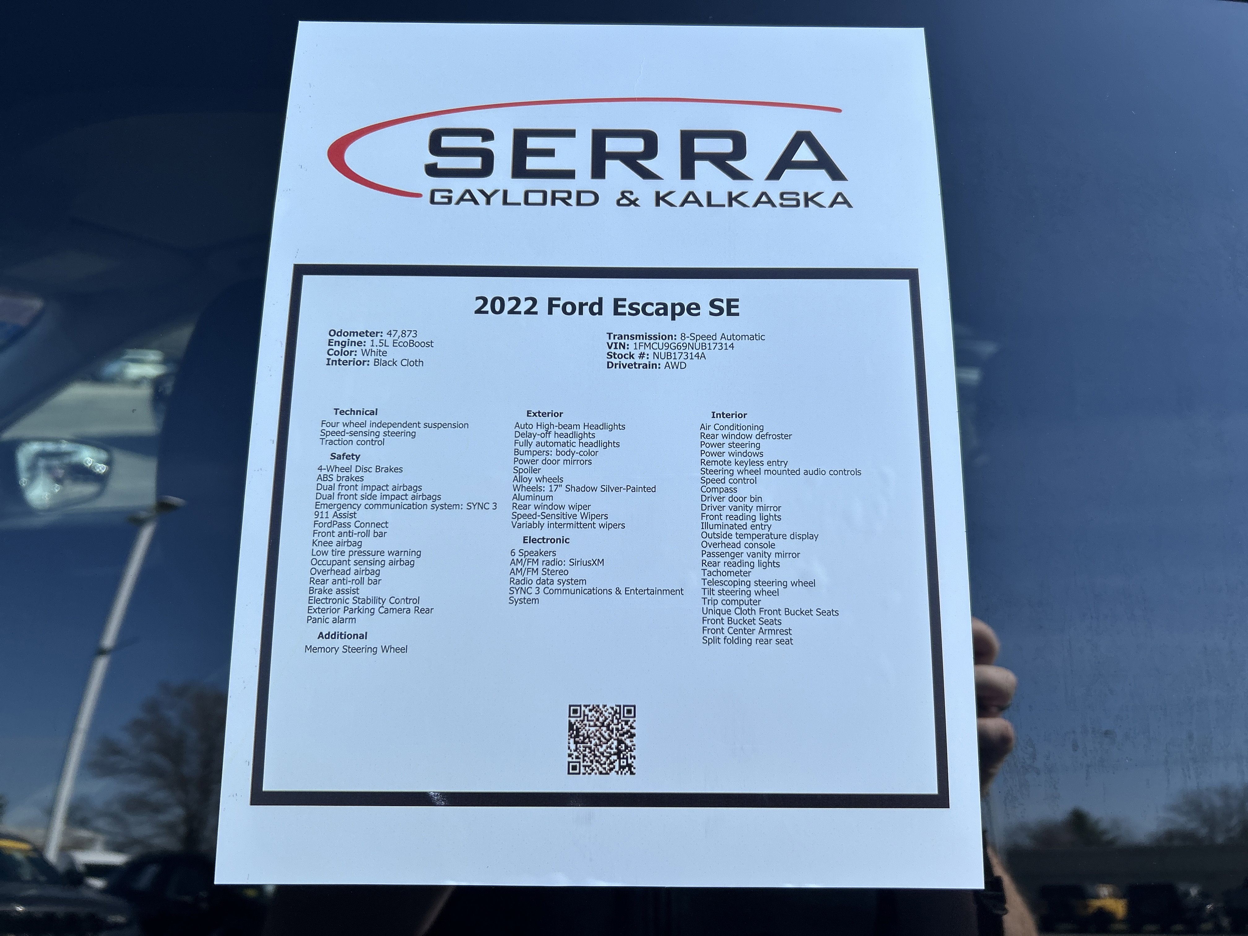 Certified 2022 Ford Escape SE AWD/4WD image 34