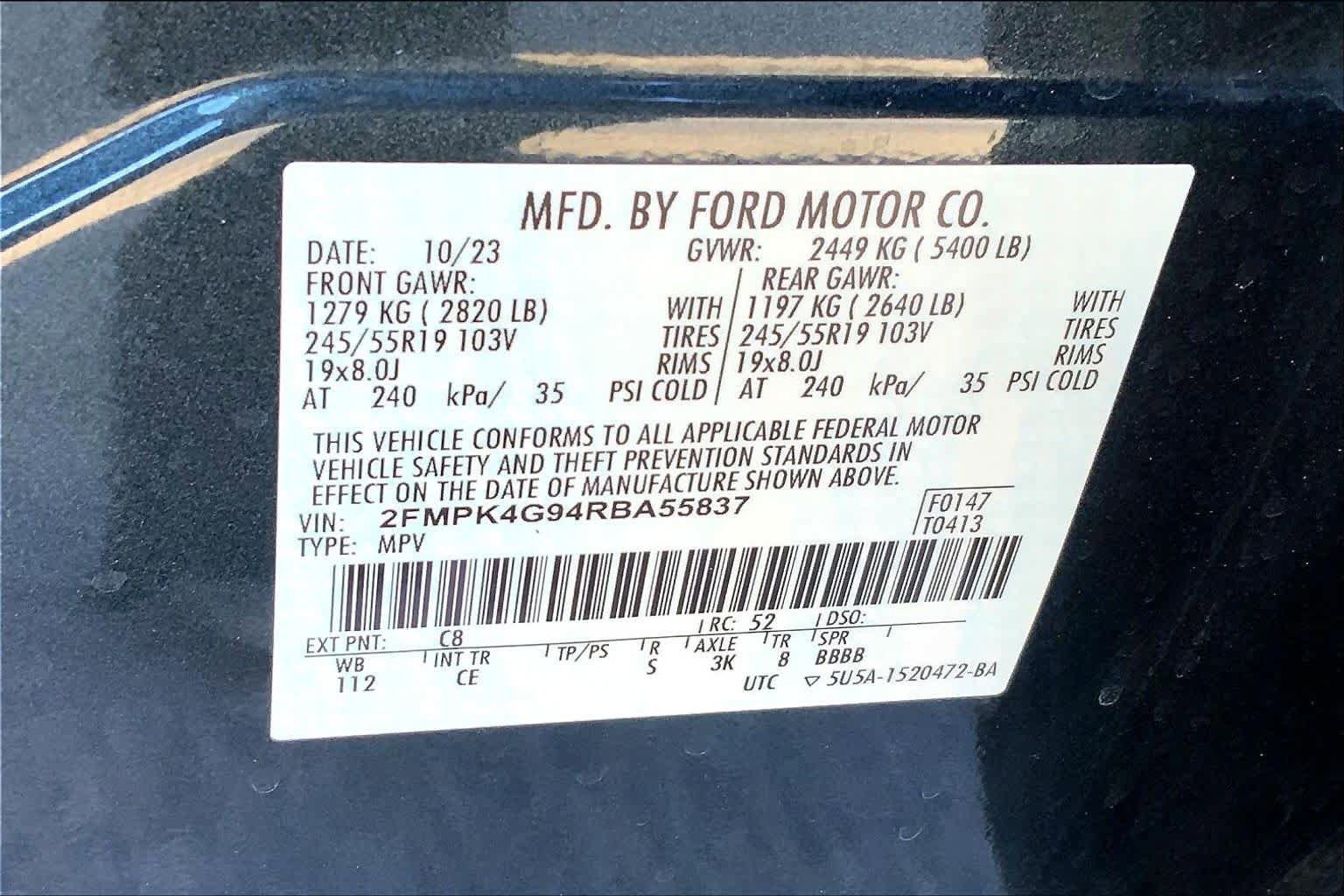 Certified 2024 Ford Edge SE w/ Black Appearance Package AWD/4WD image 33