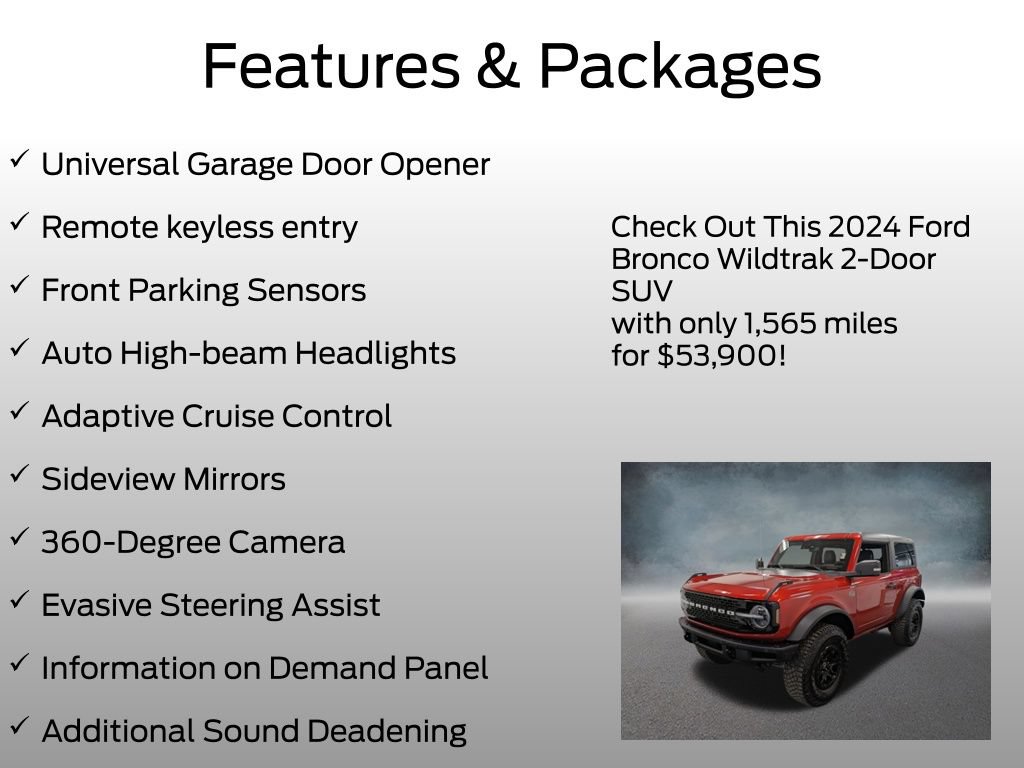 Certified 2024 Ford Bronco Wildtrak AWD/4WD image 8