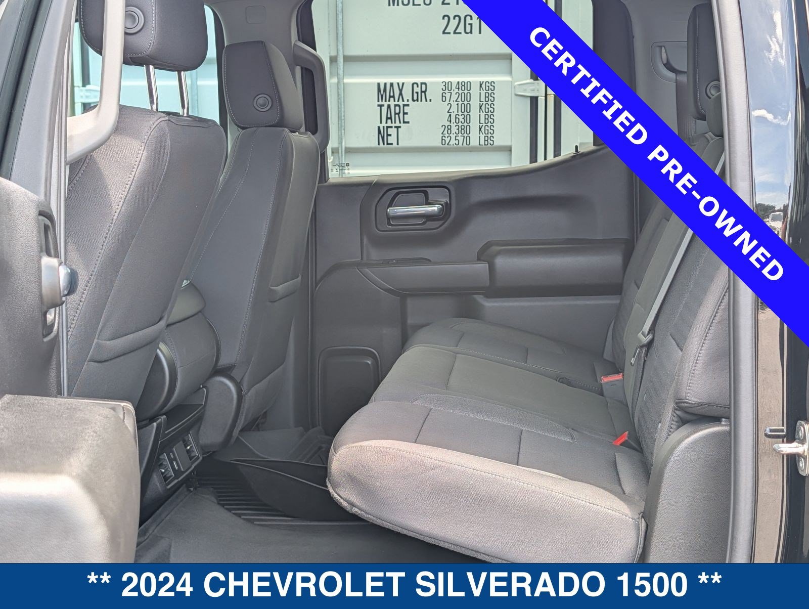 Used 2024 Chevrolet Silverado 1500 Custom w/ Turbomax Blackout Package AWD/4WD image 16