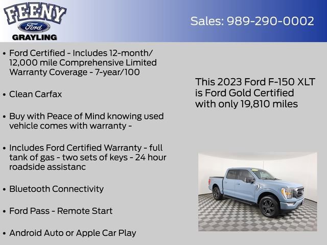 Certified 2023 Ford F150 XLT w/ Equipment Group 302A High image 9