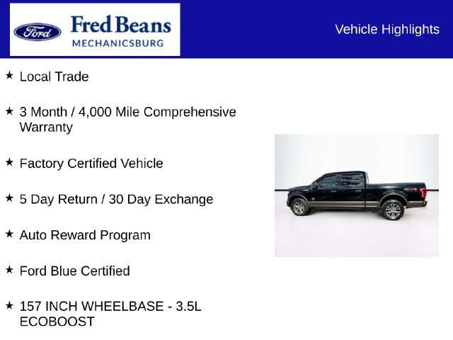 Certified 2017 Ford F150 King Ranch w/ Equipment Group 601A Luxury AWD/4WD image 7