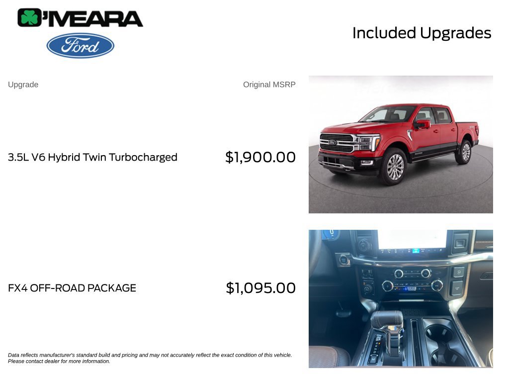 Certified 2024 Ford F150 King Ranch w/ FX4 Off-Road Package AWD/4WD image 4