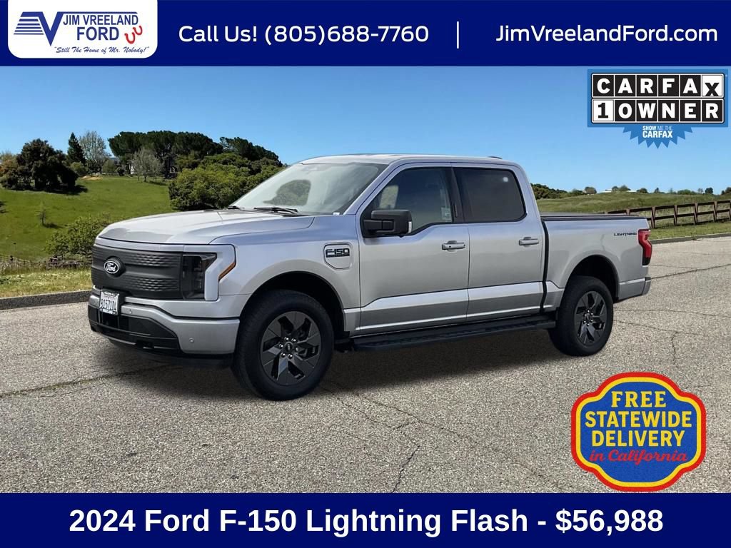 Certified 2024 Ford F150 Lightning Flash w/ Max Trailer Tow Package AWD/4WD image 1