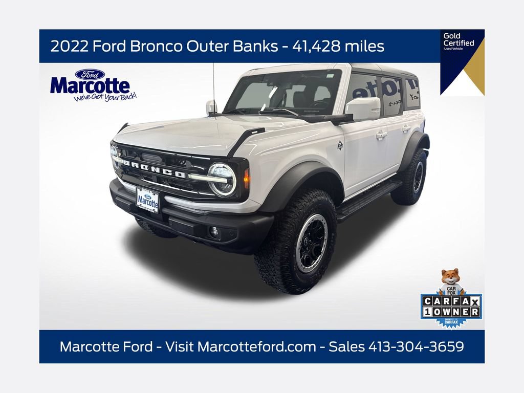 Certified 2022 Ford Bronco Outer Banks w/ Sasquatch Package AWD/4WD 360° Tour
