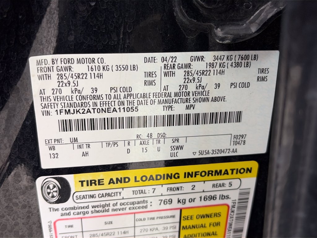 Certified 2022 Ford Expedition Max Limited AWD/4WD image 9