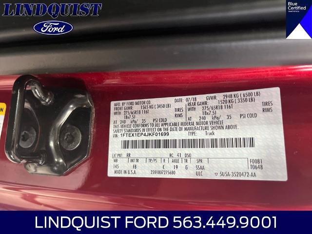 Certified 2018 Ford F150 XLT w/ Equipment Group 302A Luxury AWD/4WD image 18