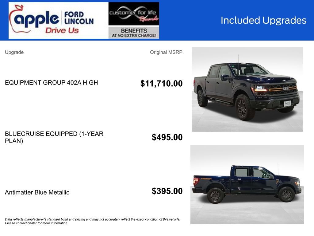 Certified 2025 Ford F150 Tremor w/ Equipment Group 402A High AWD/4WD image 4
