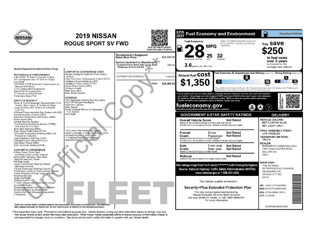 Used 2019 Nissan Rogue Sport SV FWD image 7