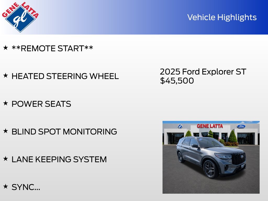 Certified 2025 Ford Explorer ST AWD/4WD image 35