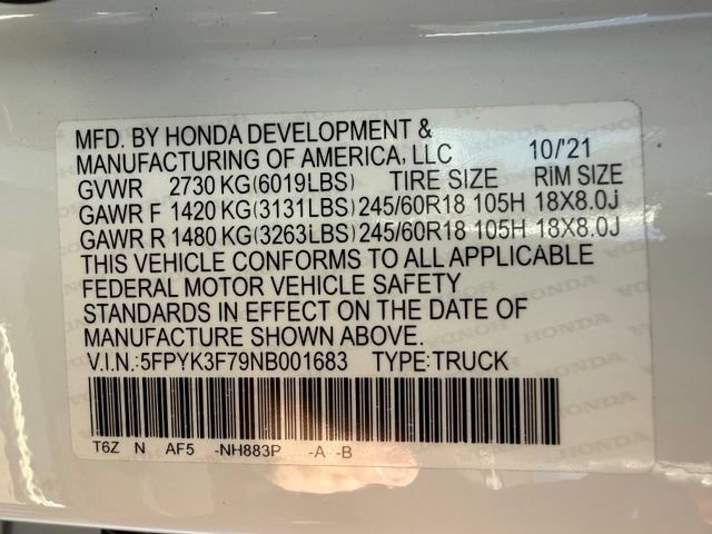 Used 2022 Honda Ridgeline RTL-E image 51