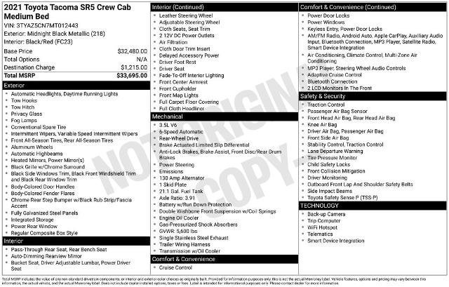 Used 2021 Toyota Tacoma SR5 image 12