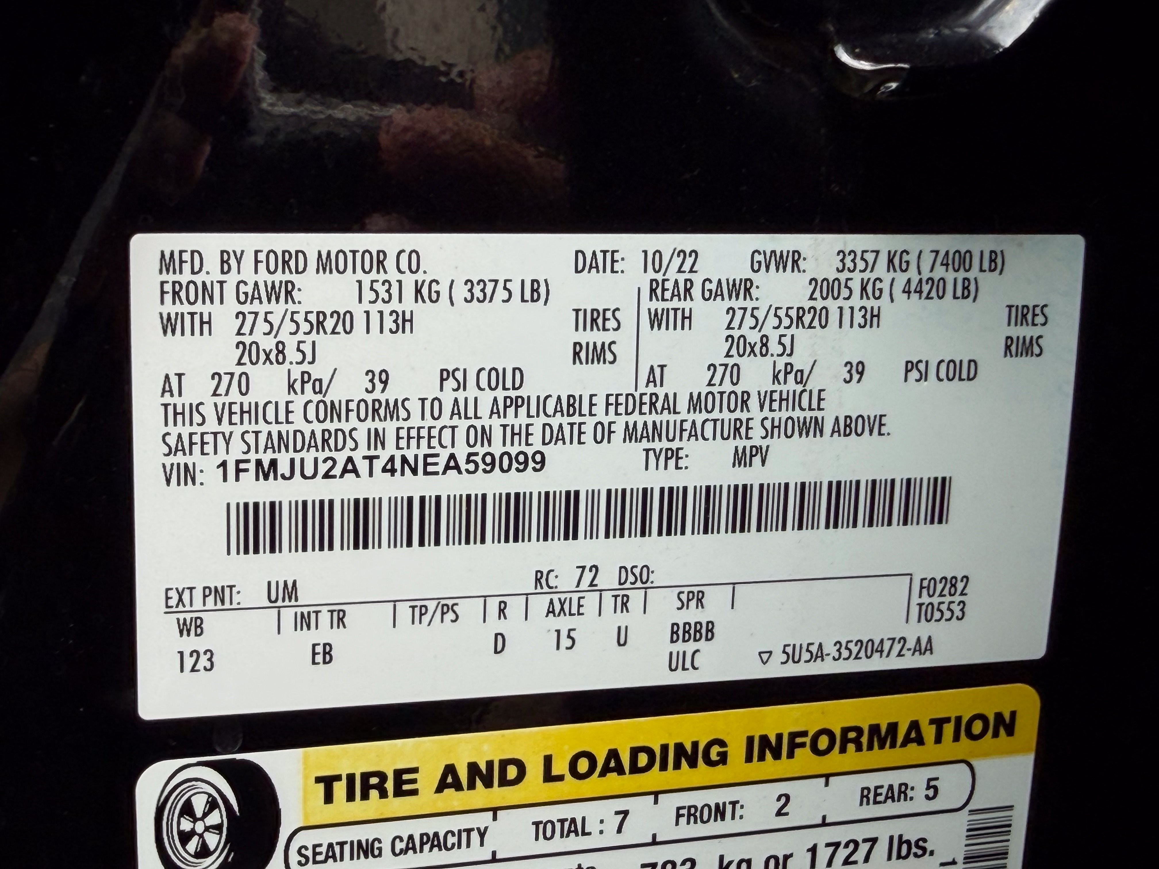 Certified 2022 Ford Expedition Limited AWD/4WD image 34