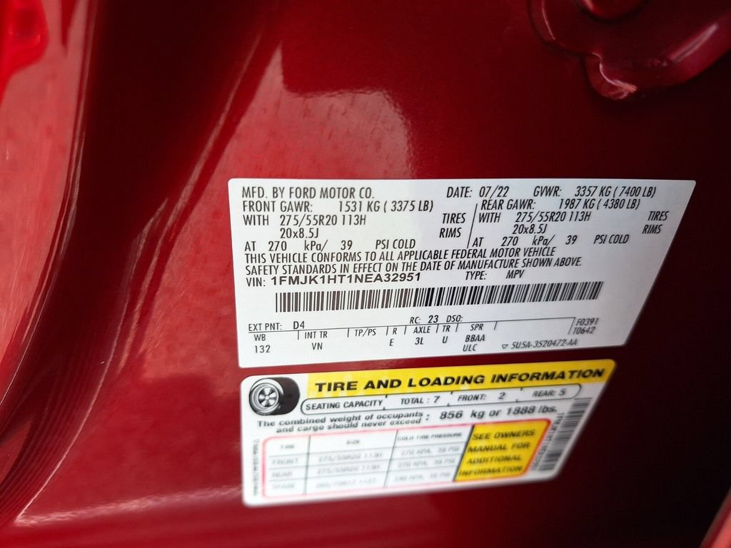 Certified 2022 Ford Expedition Max XLT RWD image 34