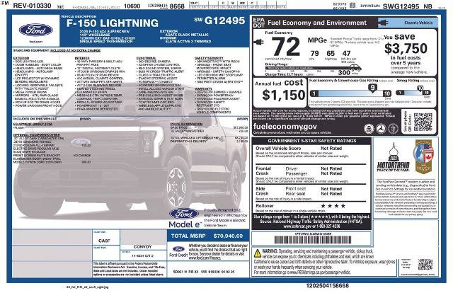 Certified 2025 Ford F150 Lightning Flash AWD/4WD image 20