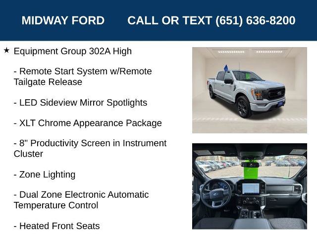 Certified 2023 Ford F150 XLT w/ Equipment Group 302A High AWD/4WD image 12