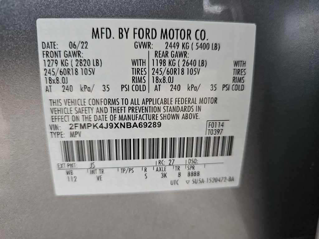 Certified 2022 Ford Edge SEL w/ Cargo Accessory Package AWD/4WD image 34