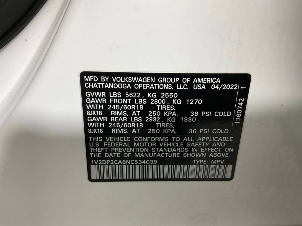 Used 2022 Volkswagen Atlas SE FWD image 25