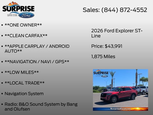 Certified 2026 Ford Explorer ST-Line RWD image 7