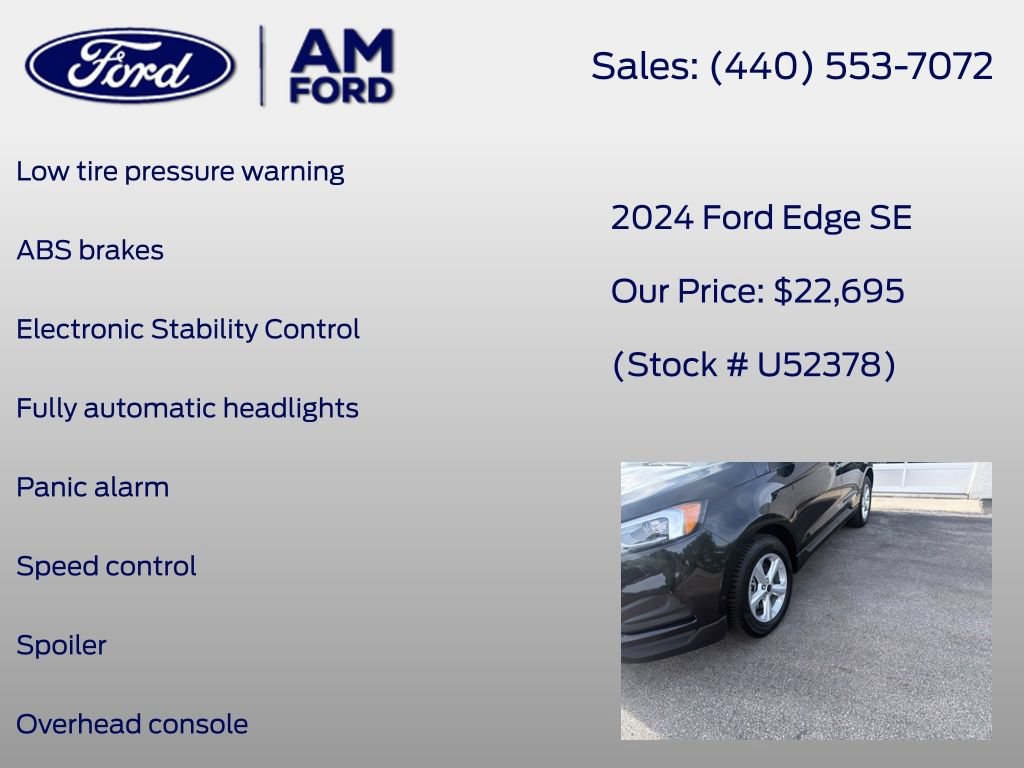 Certified 2024 Ford Edge SE AWD/4WD image 14