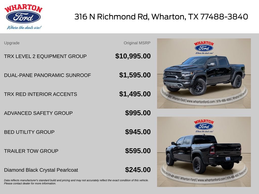 Used 2024 RAM 1500 TRX w/ TRX Level 2 Equipment Group AWD/4WD image 2