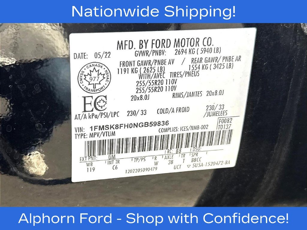 Certified 2022 Ford Explorer Limited w/ Class IV Trailer Tow Package AWD/4WD image 20
