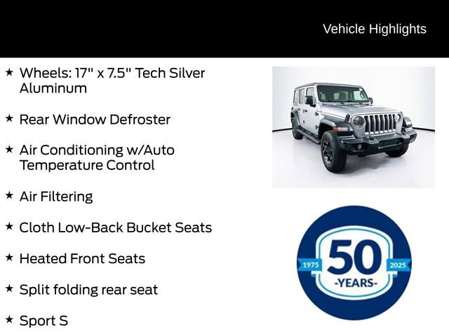 Used 2021 Jeep Wrangler Unlimited Sport AWD/4WD image 16