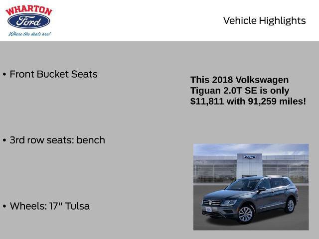 Used 2018 Volkswagen Tiguan SE w/ Panoramic Sunroof Package image 10