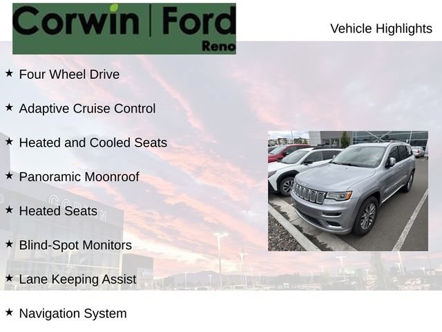 Used 2018 Jeep Grand Cherokee Summit w/ Platinum Series Group AWD/4WD image 8