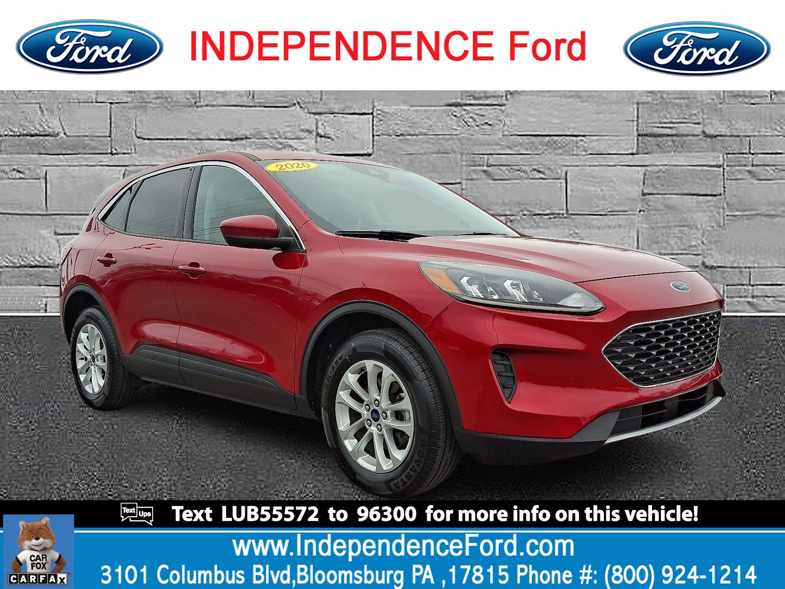 Certified 2020 Ford Escape SE image 1