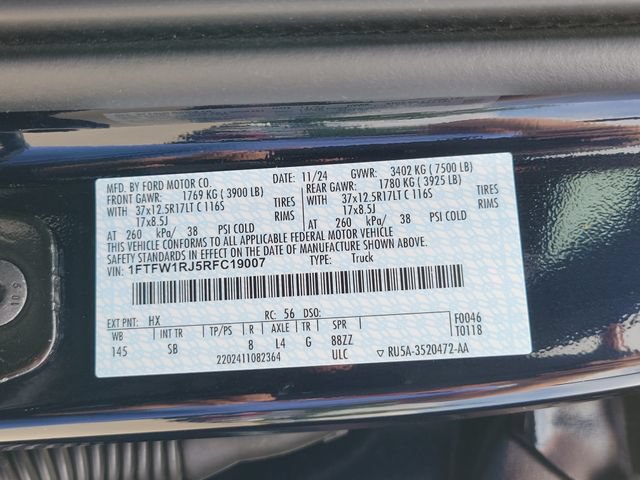 Certified 2024 Ford F150 Raptor w/ Equipment Group 803A Raptor R AWD/4WD image 19